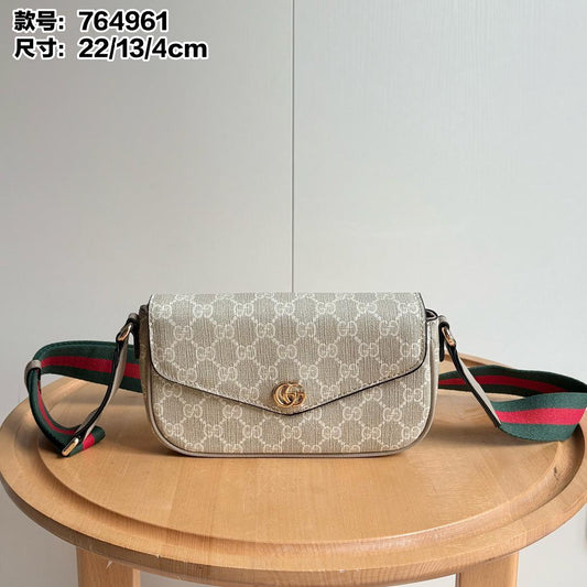 Cream Double G Crossbody Bags
