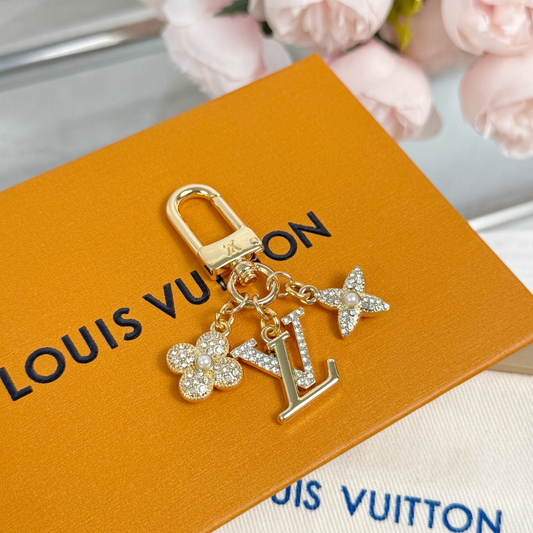 Monogram Bling Bag Charm