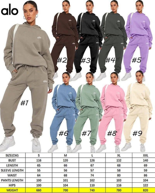 A L O Hoodie/Jogger Sweat Sets