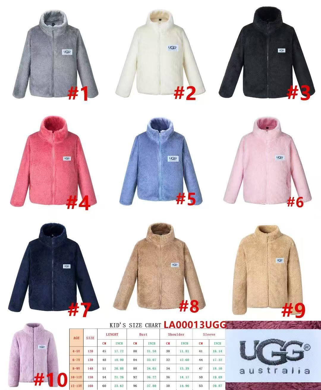 U G G Fluffy Zip Jackets