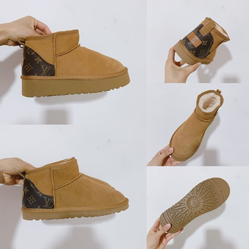 U G G Monogram Comfy Suede Boots