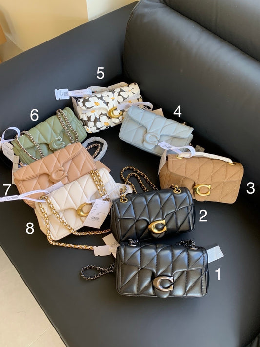 Signature C Tab Bags (Quilted Leather)
