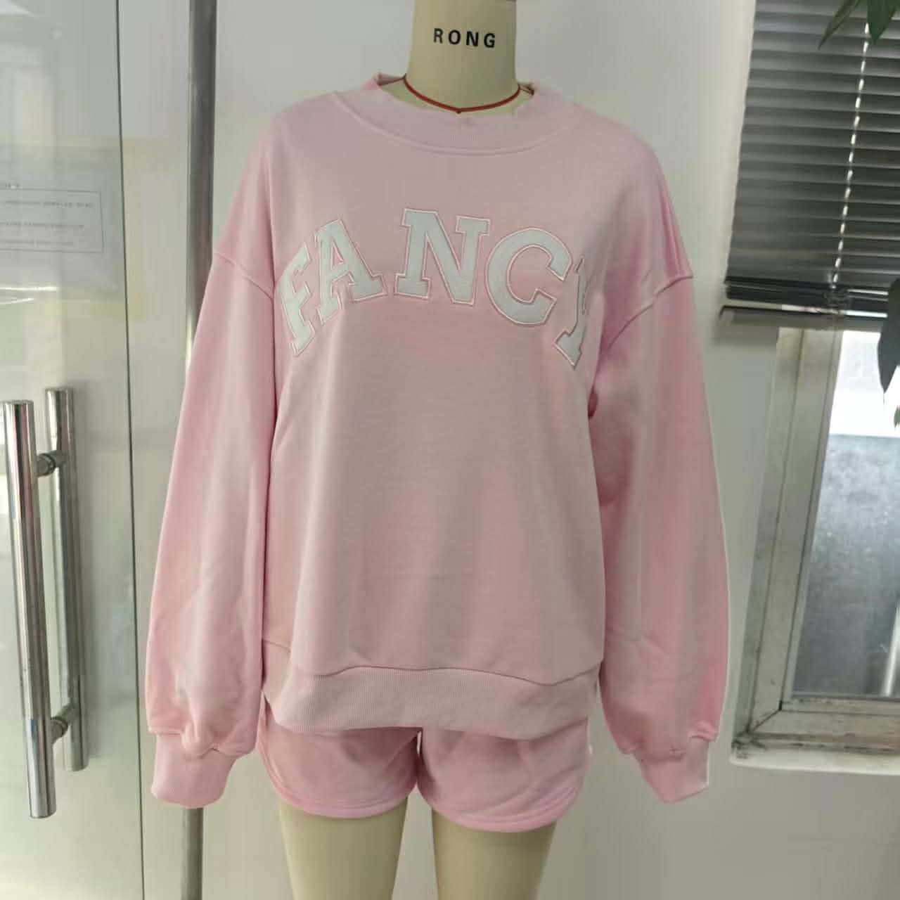 Fancy Crewneck/Shorts Sets