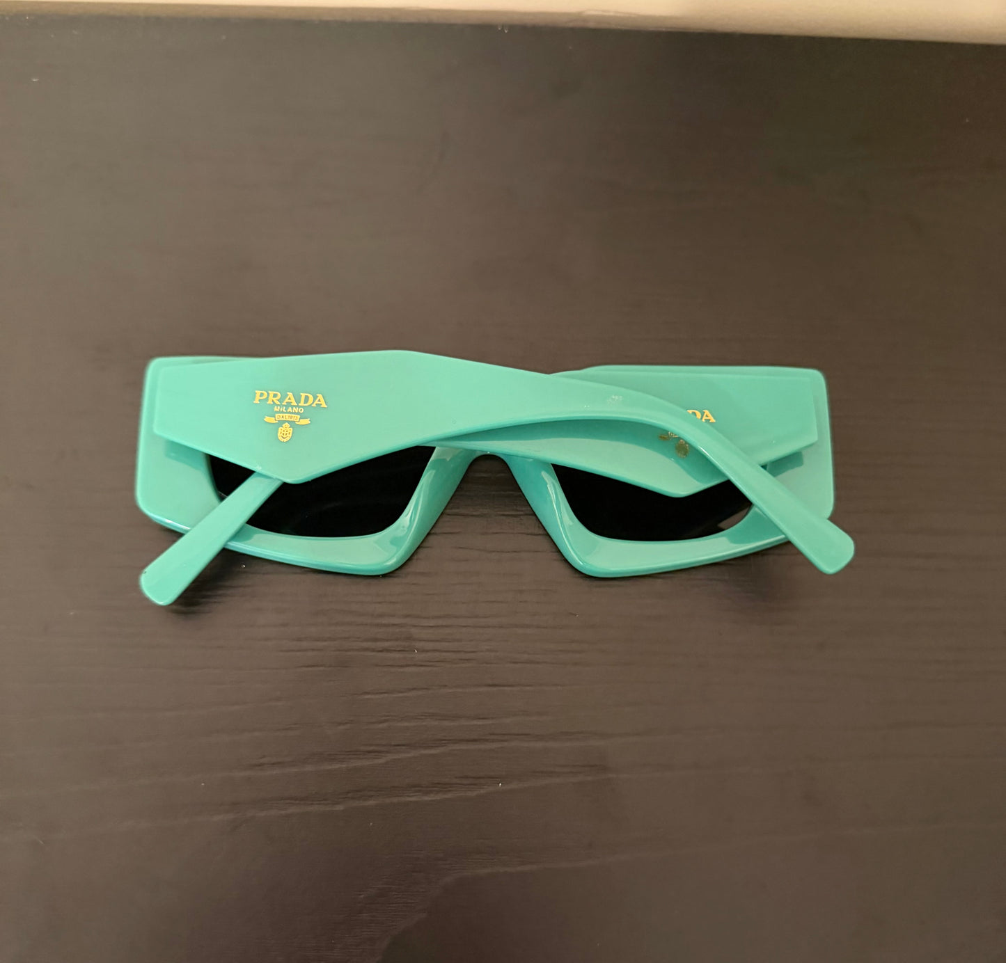Triangle Neon Green Sunnies