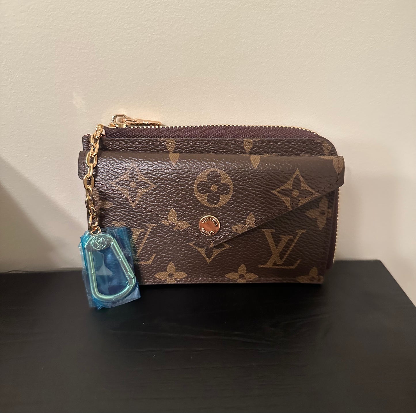 Brown Monogram Card Case Keychain
