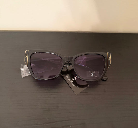 Y $ Black/Gold Sunnies