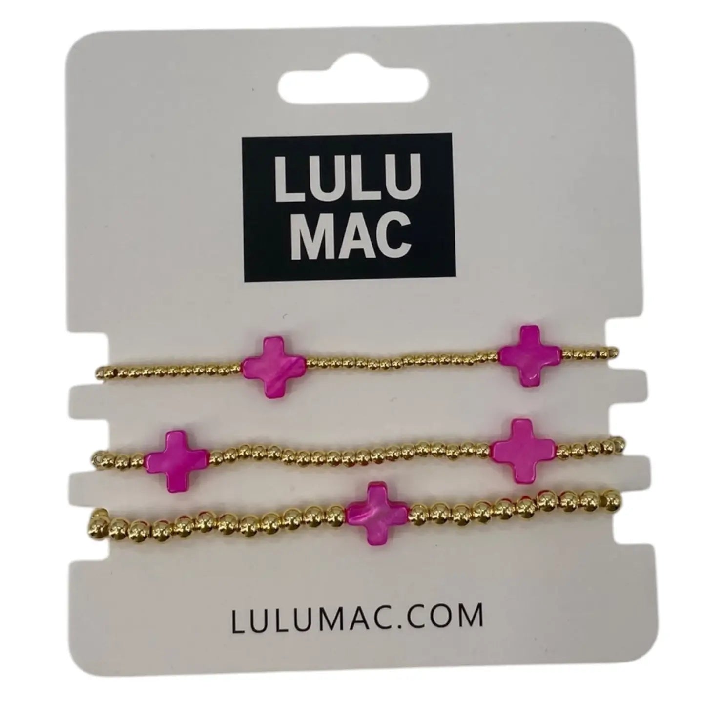 Lulu Mac Hot Pink Bracelet Set