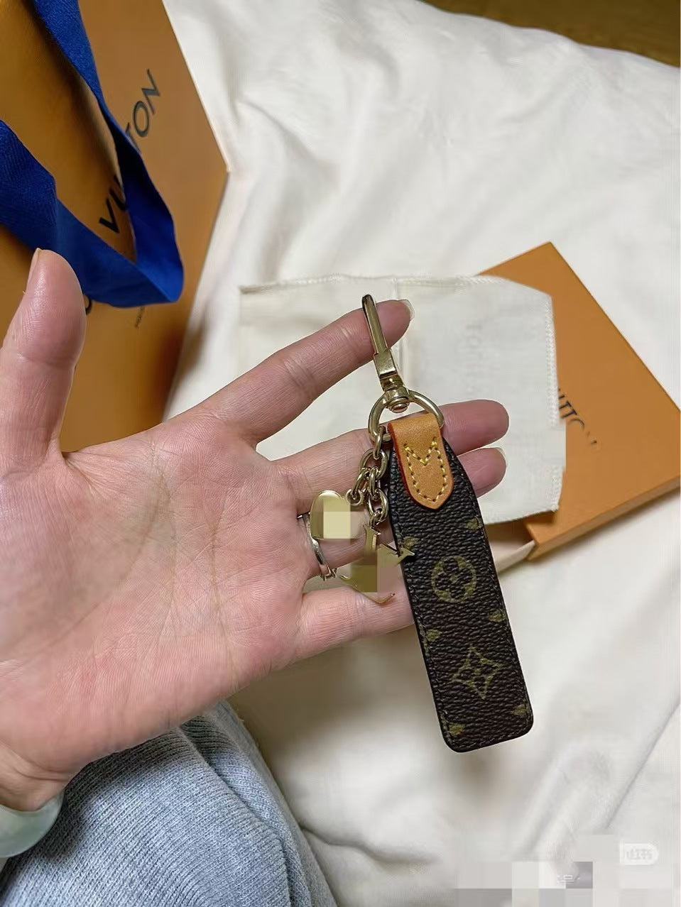 Monogram Bella Mini Keychain