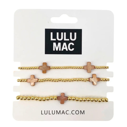 Lulu Mac Brown Bracelet Set