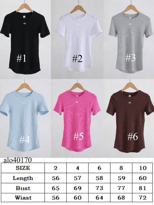 A L O Short-Sleeve Flowy Tees
