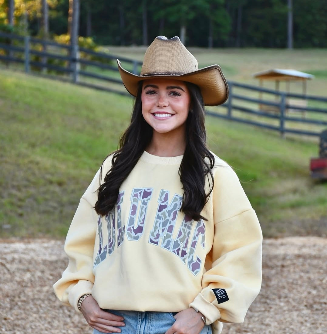 Lulu Mac Butter/Camo Sweatshirt