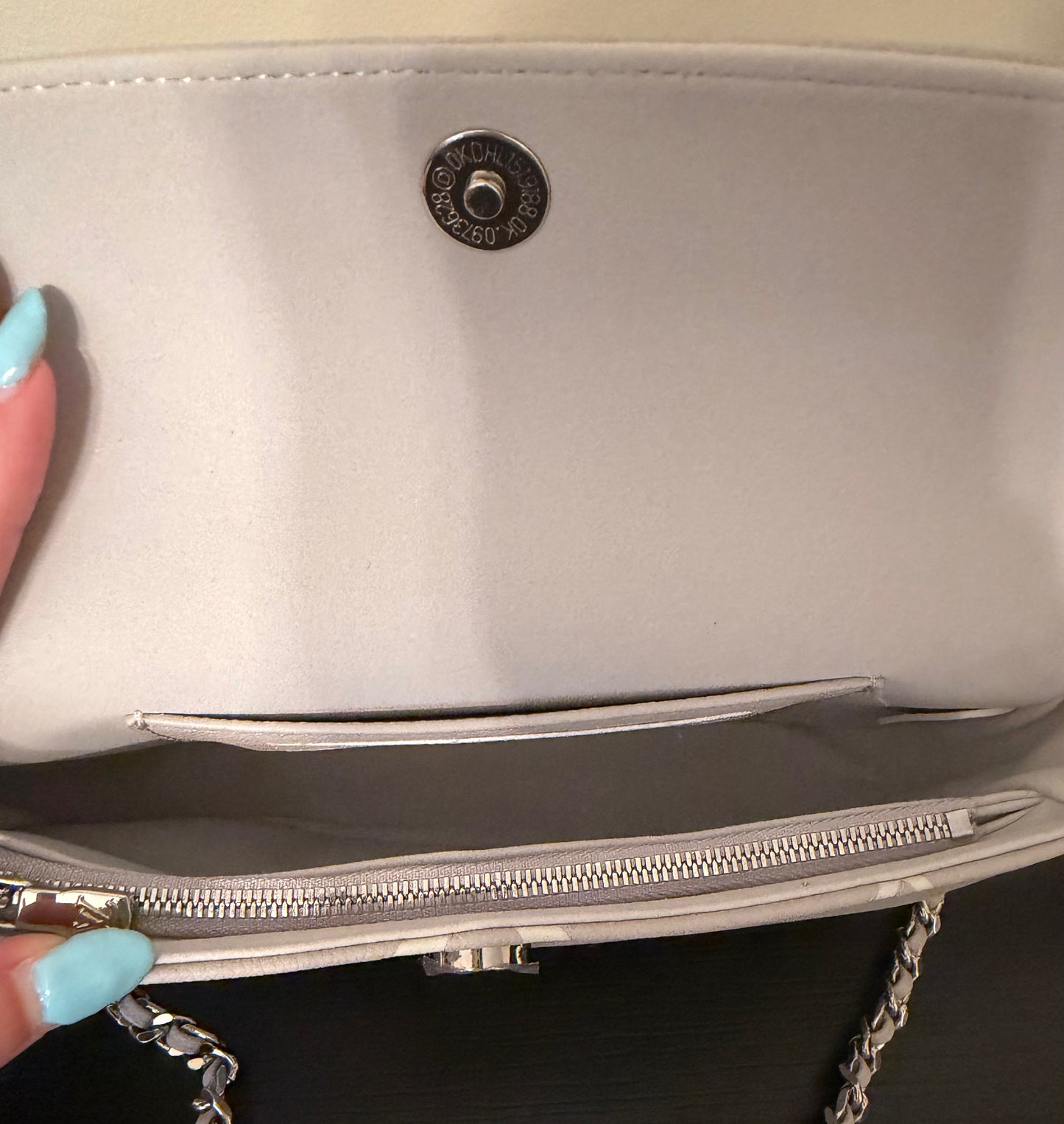 Grey/White Monogram Ivy Flap Bag