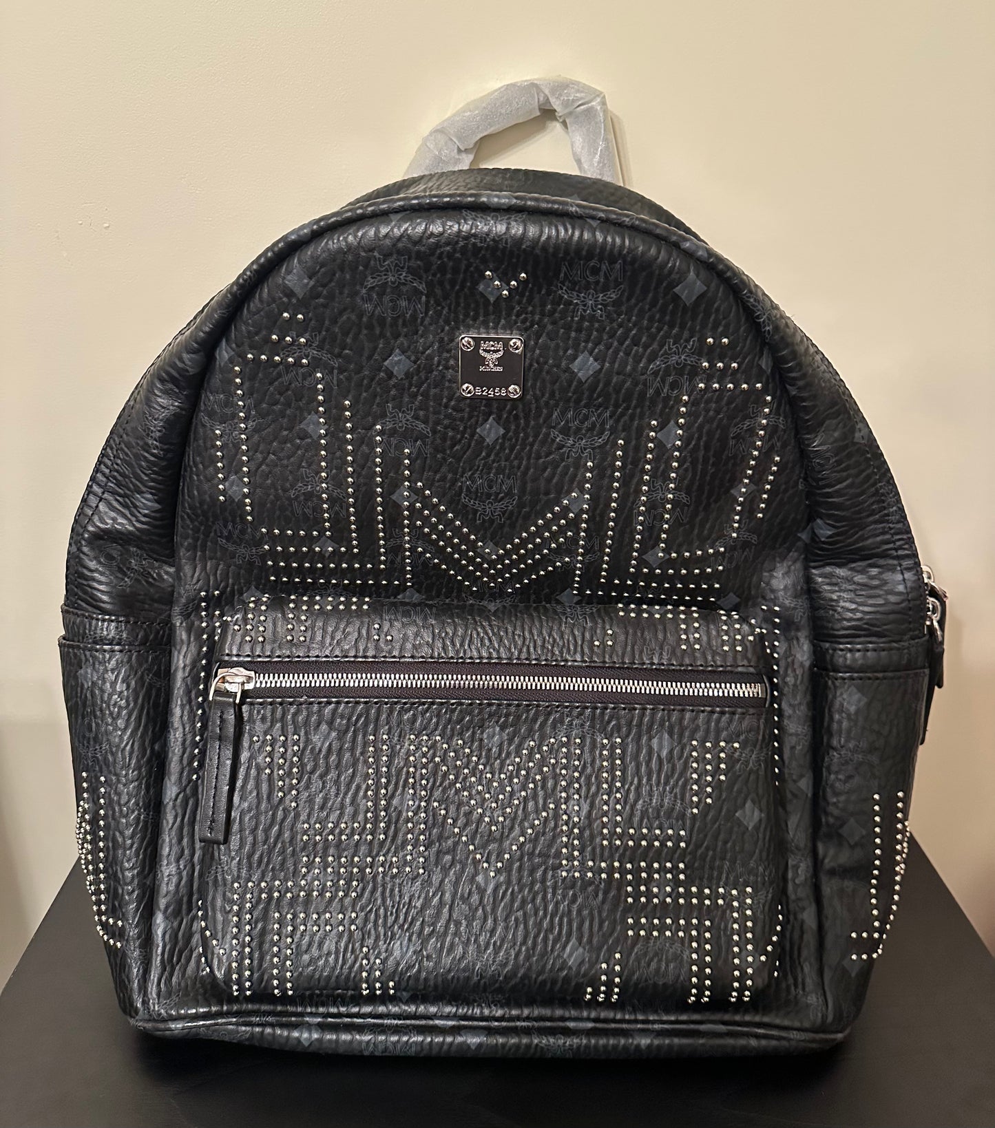 M C M Black/Grey Backpack