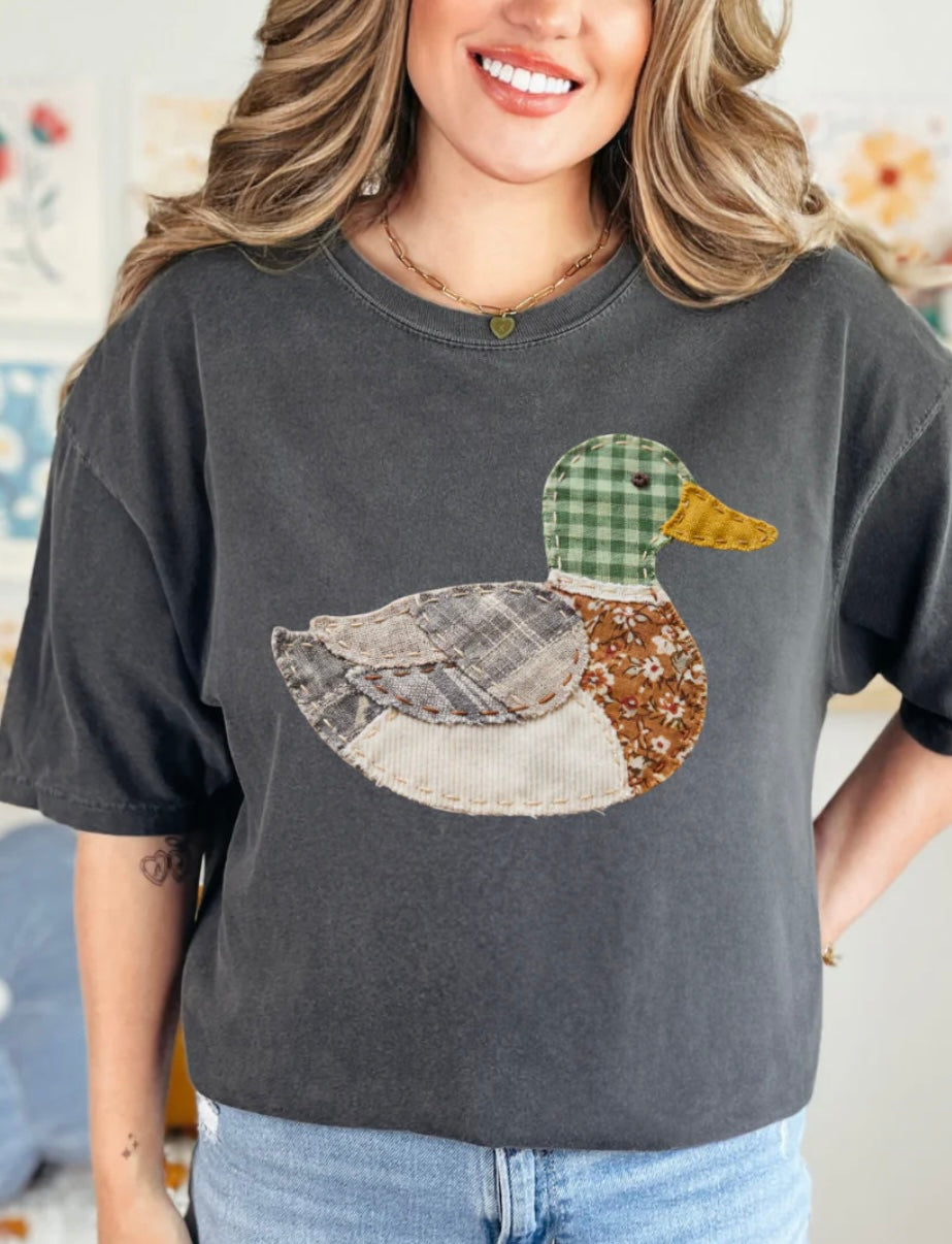 Duck Patchwork Vinyl Graphic Tops