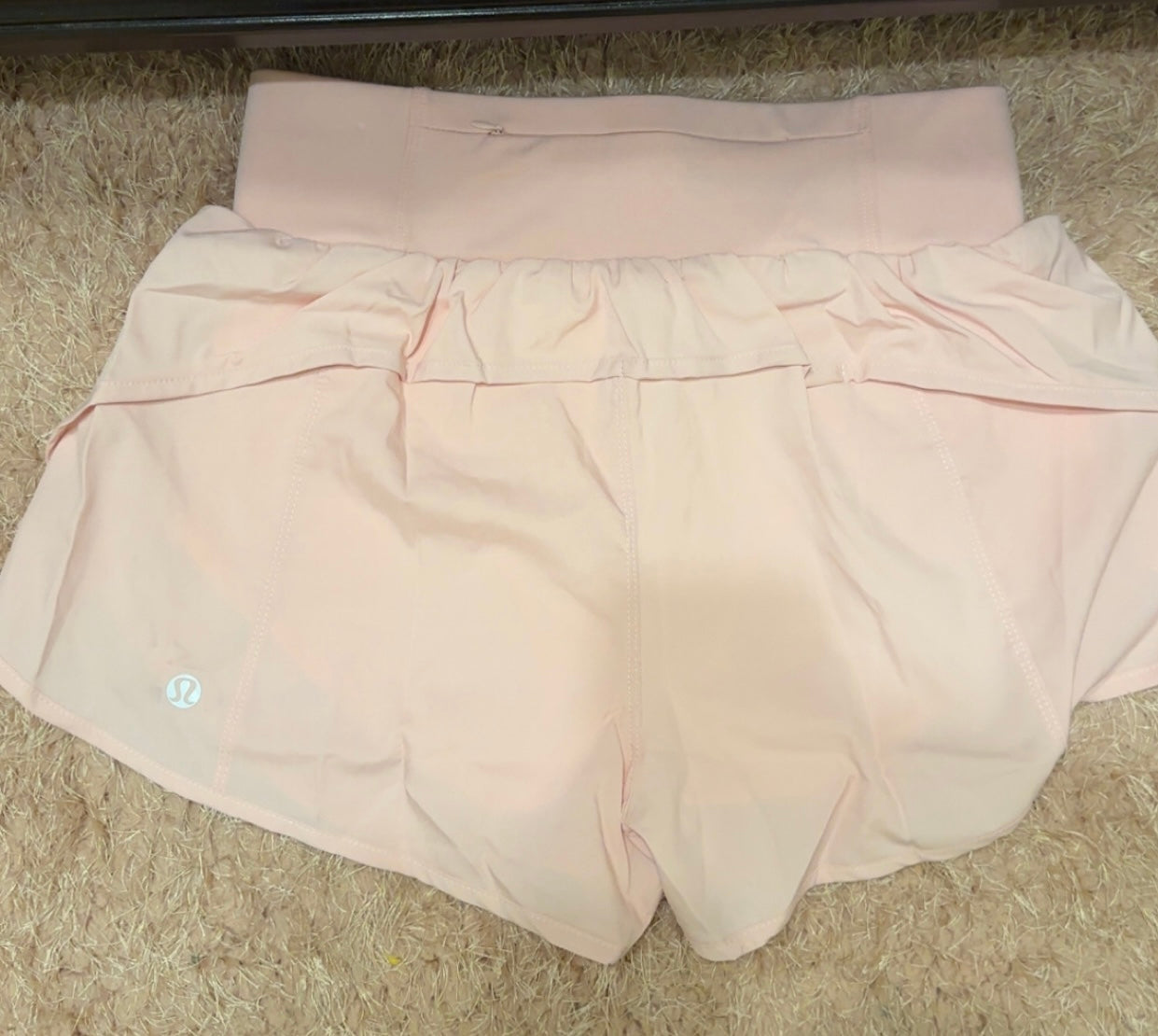 🍋 Light Pink High-Rise Shorts (SLIGHTLY DARKER THAN THE PHOTO)