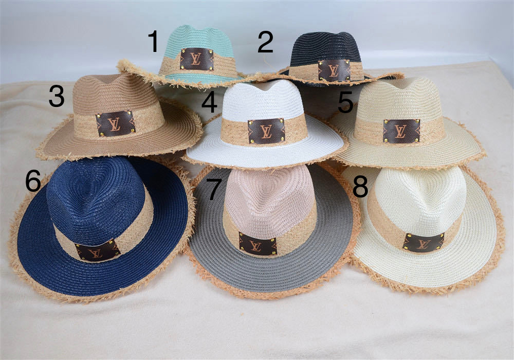 Monogram Straw Hats