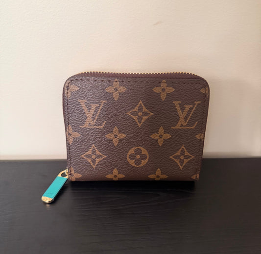 Brown Monogram Mini Zip Wallet