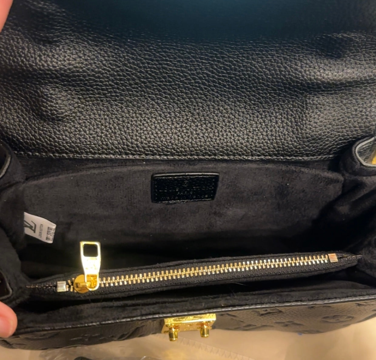 BUDGET-FRIENDLY Black Monogram Mini Signature Snap Bag (Suede Interior)