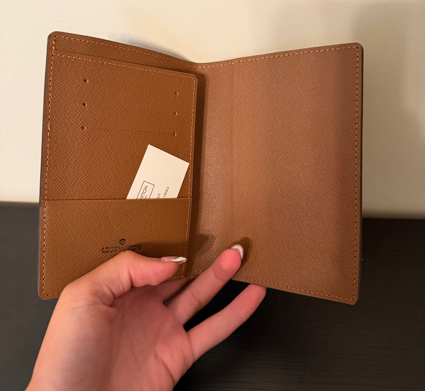 Brown Monogram Passport Cover