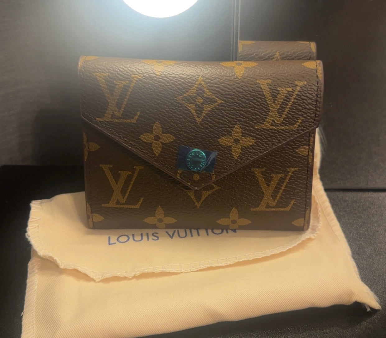 Brown Monogram (Red) Mini Fold-Up Wallet