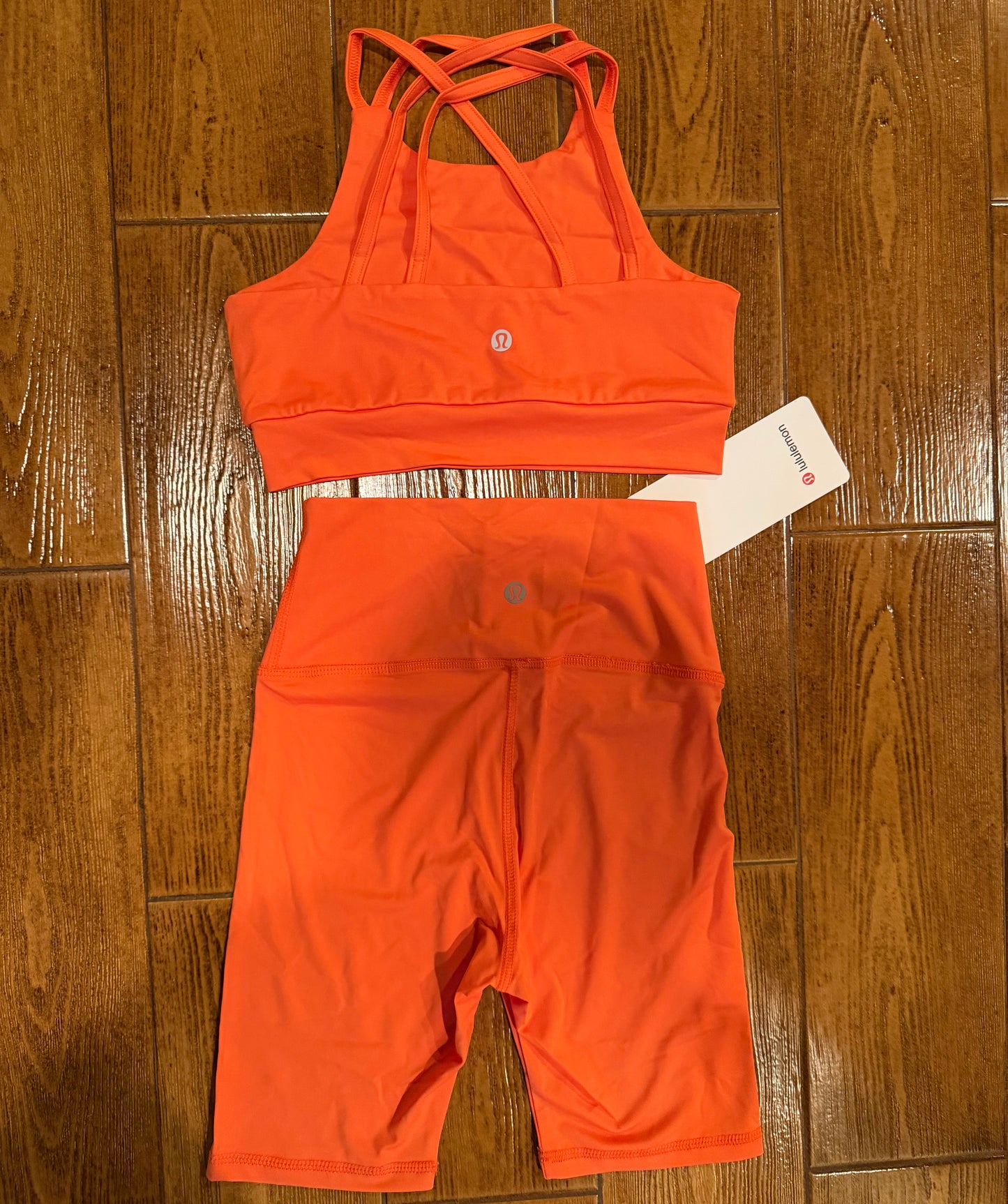 🍋 Kids Orange Ruffle Tank/Skirt Athletic Set