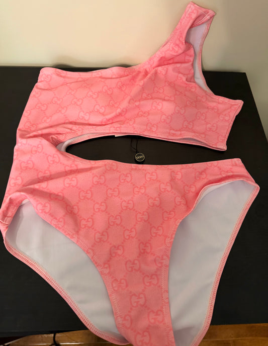 Double G Pink Bathing Suit - S