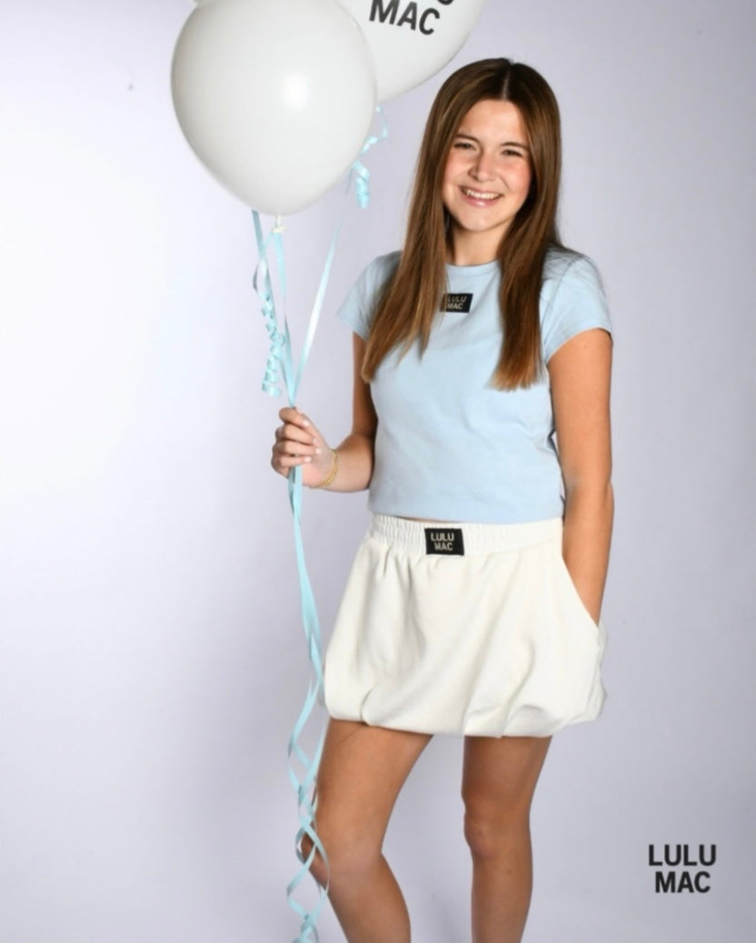 Lulu Mac White Bubble Skirt