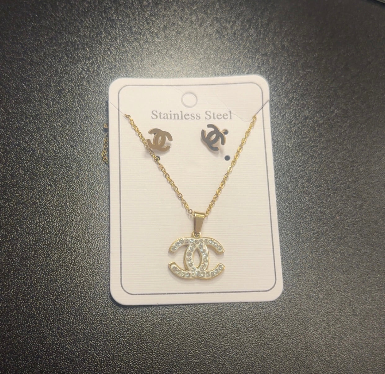 Double C Bling Jewelry Set