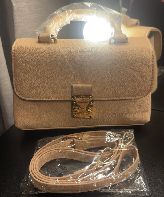 BUDGET-FRIENDLY Tan Monogram Jenna Handbag (NO DUSTBAG)
