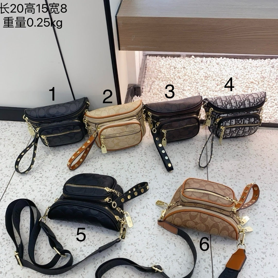 BF - Signature C Double Zip Waist Bags