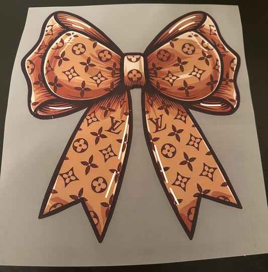 Peanut Butter/Brown Monogram Graphic Tops