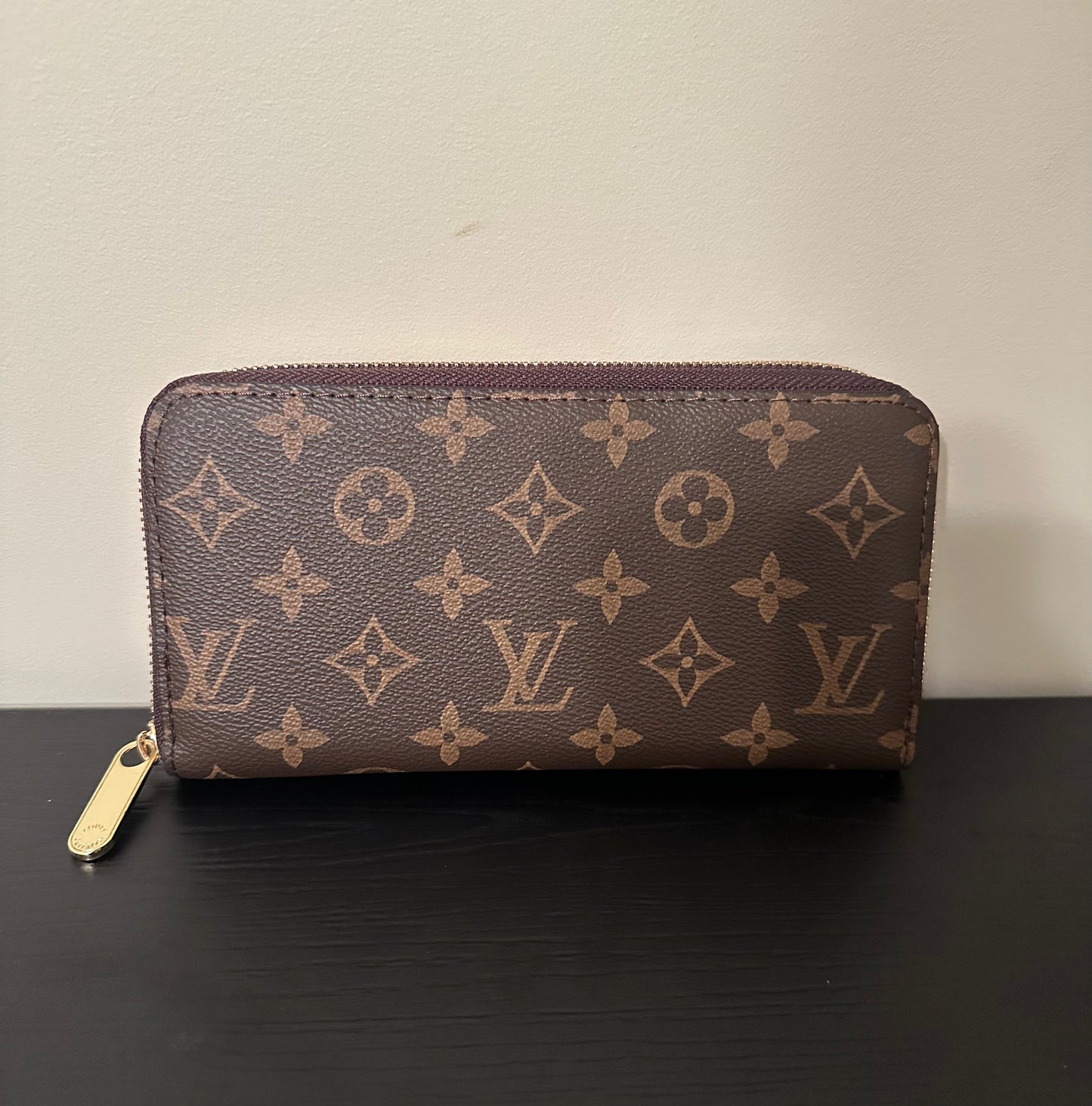 Brown Monogram Zip Wallet