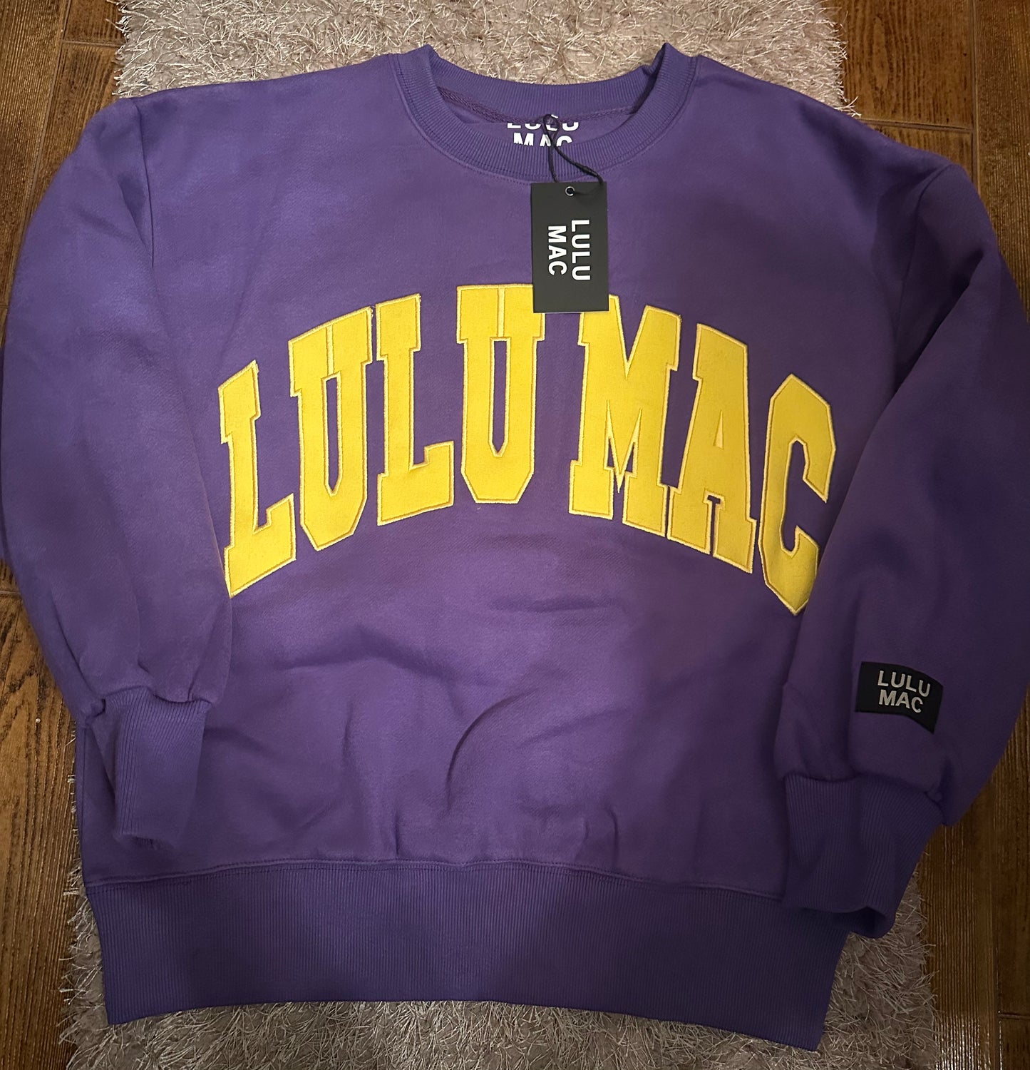 Lulu Mac Purple/Gold Sweatshirt - IN STOCK