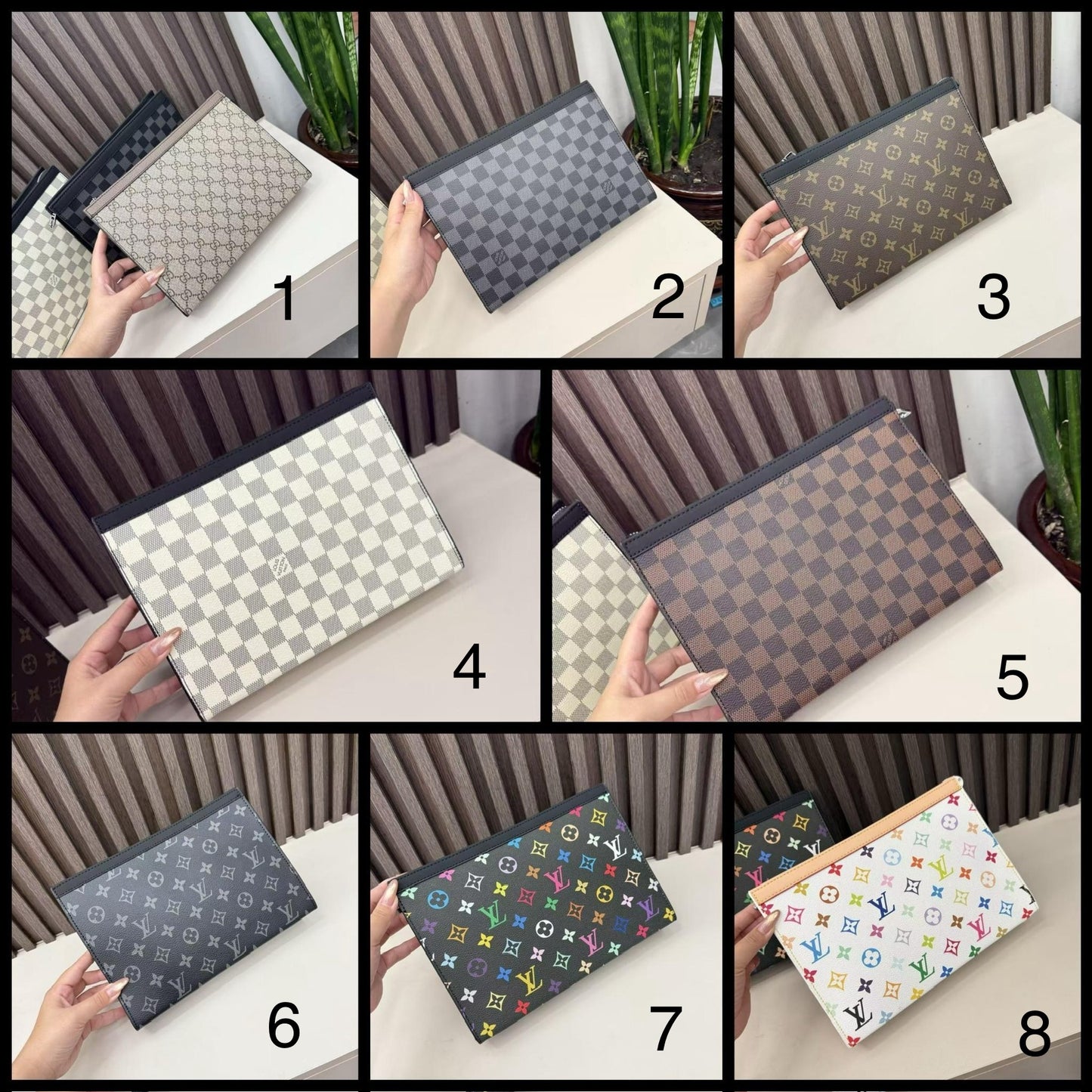 Monogram Zip Toiletry Pouches