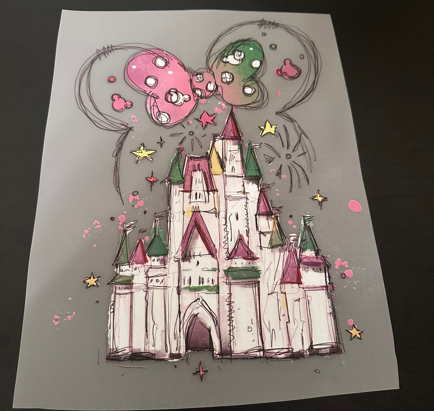 Disney Castle Graphic Tops