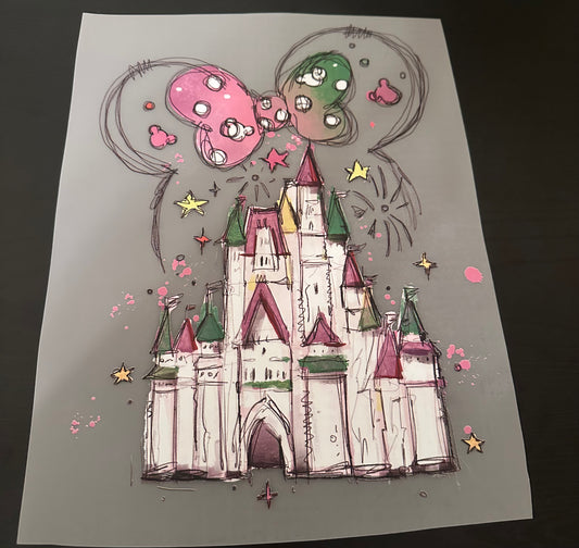 Disney Castle Graphic Tops