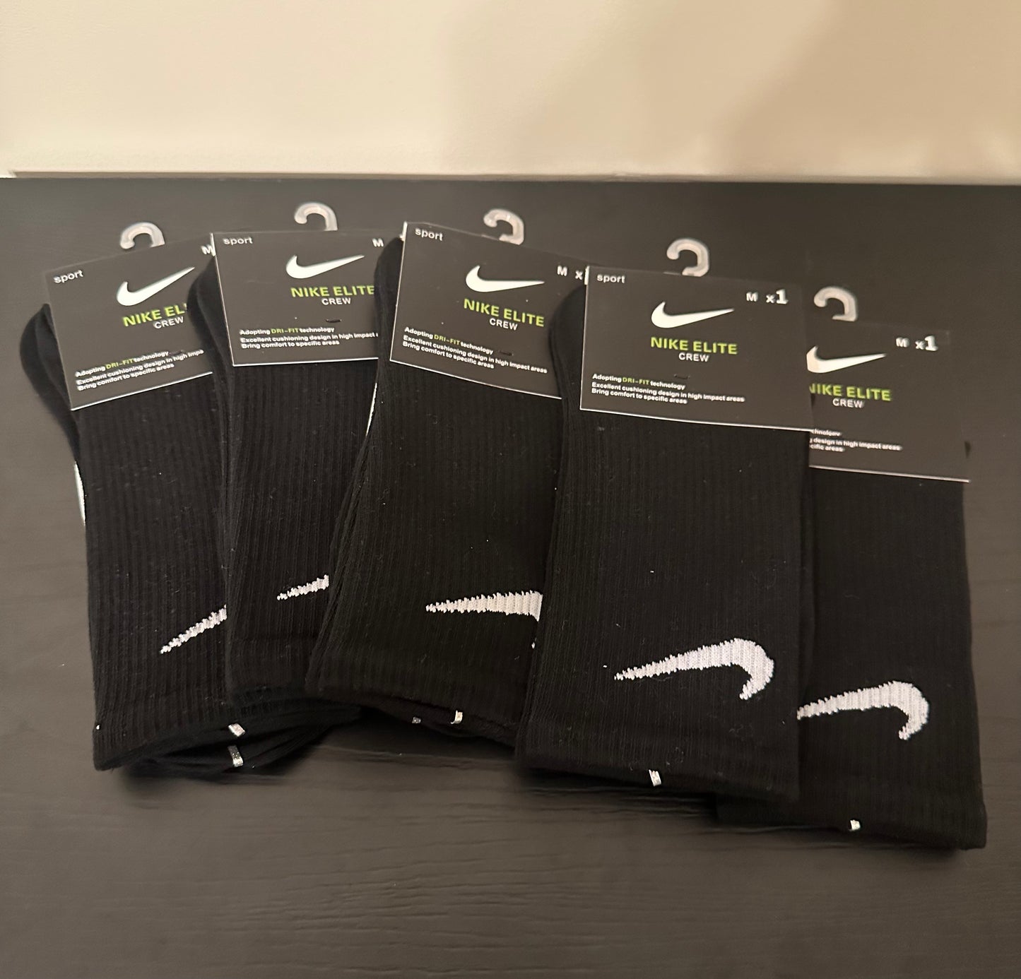 Black Nike Sock Set of 5