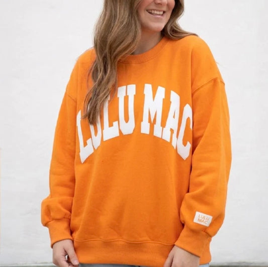 Lulu Mac Tennessee Orange/White Sweatshirt - Puff