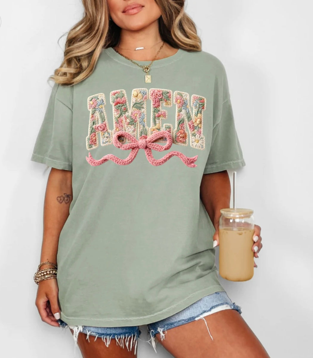 Amen Vinyl Graphic Tops