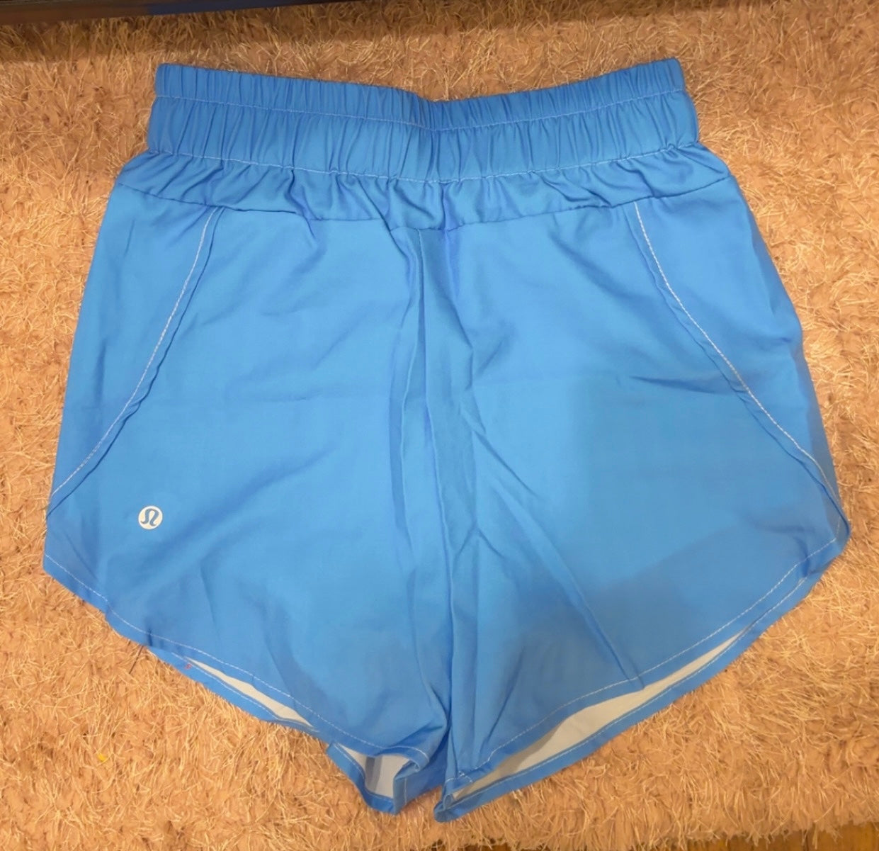 🍋 Blue High-Rise Shorts (RUNS BIG!!)