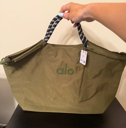 A L O Green Yoga Bag