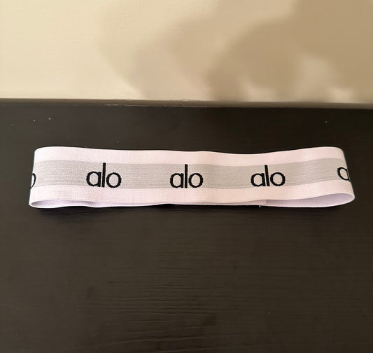 A L O Grey/Black/White Headband