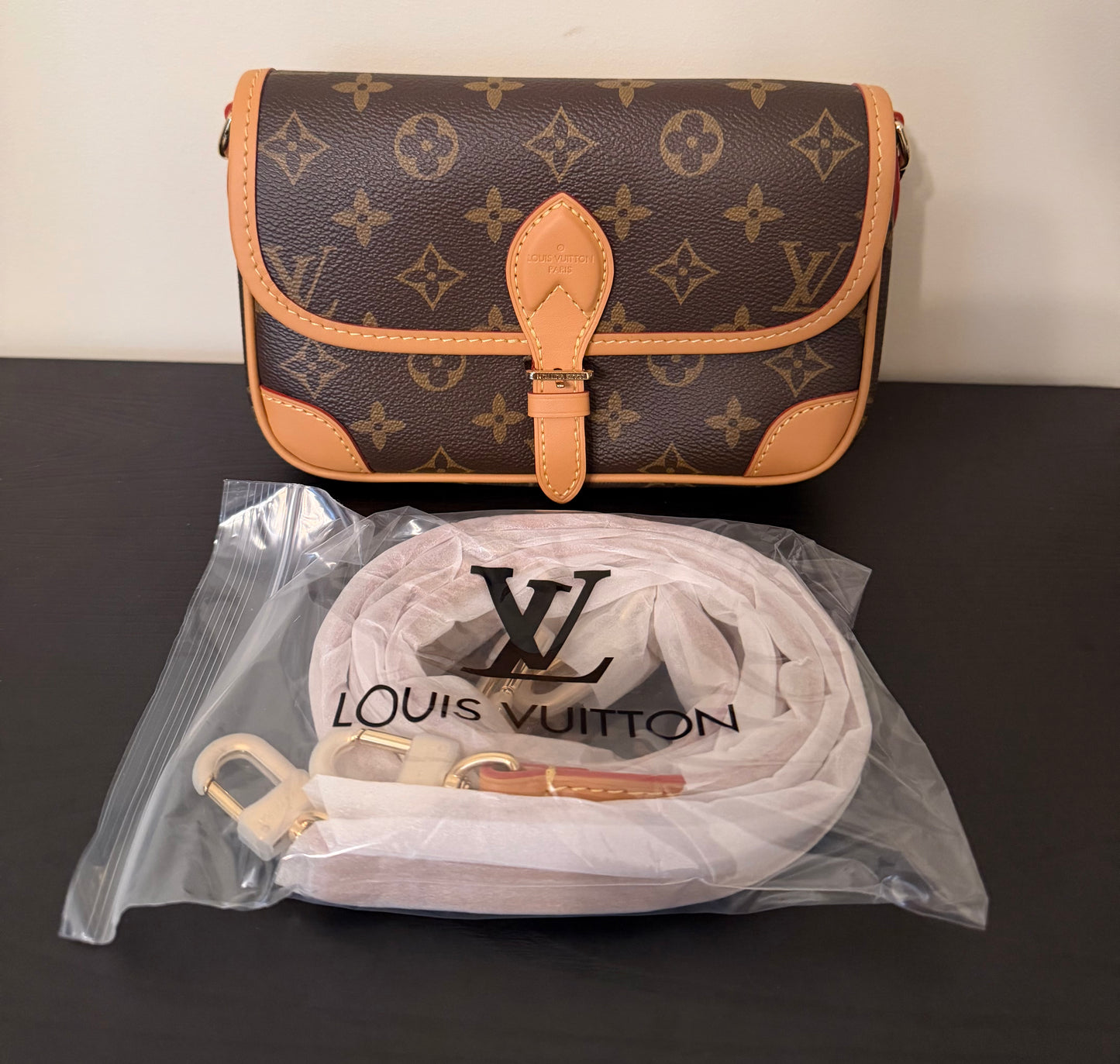 Brown Monogram Mini Saddle Crossbody Bag