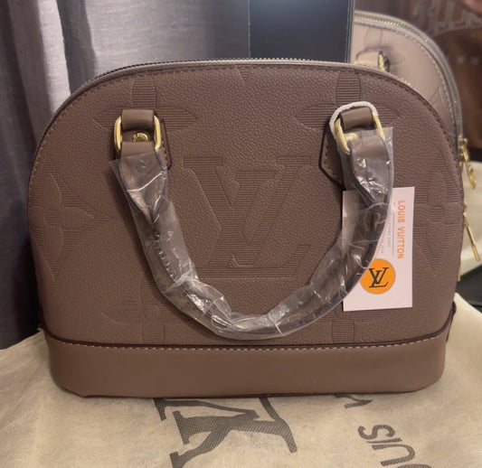 Taupe Monogram Mini Handbag (No long strap)