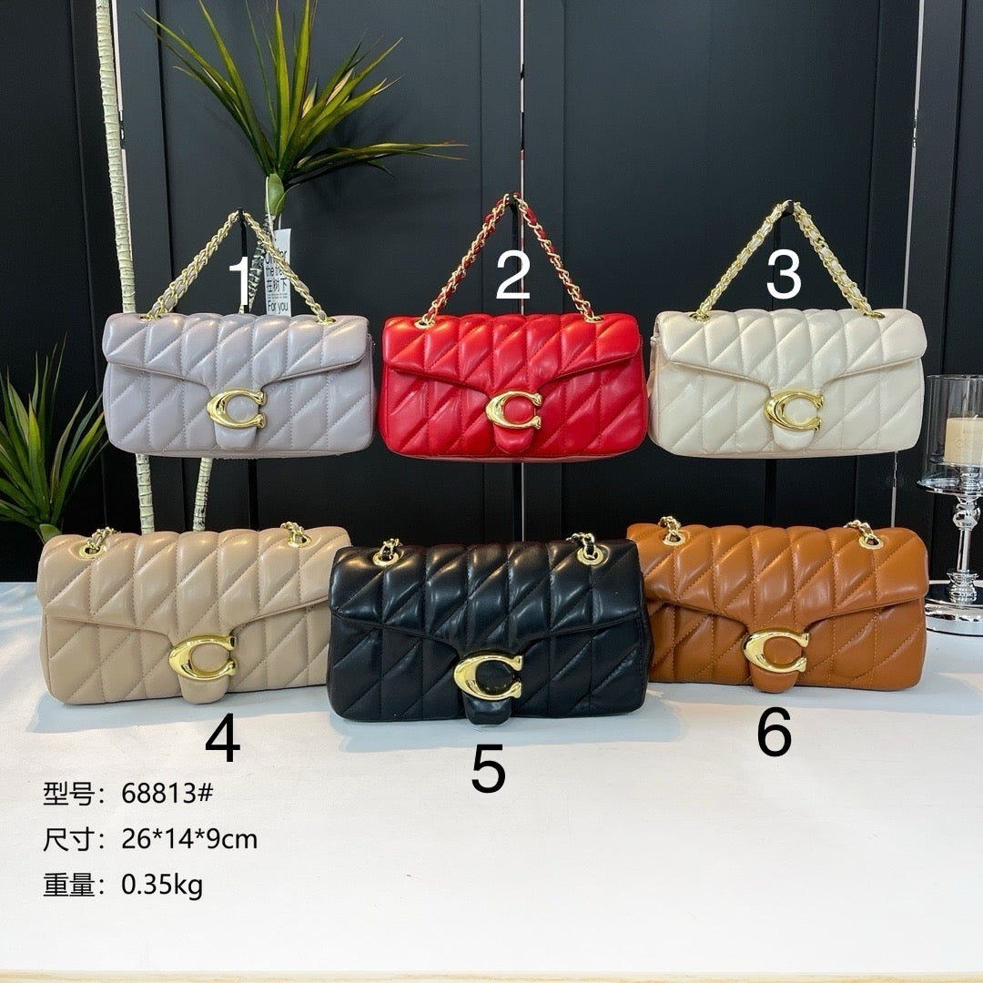 Signature C Quilted Tab Bags