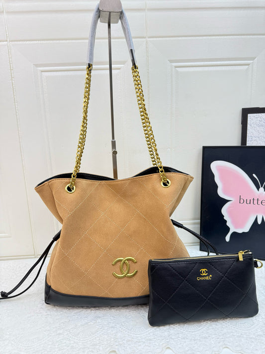 BF - Double C Suede Harper Tote