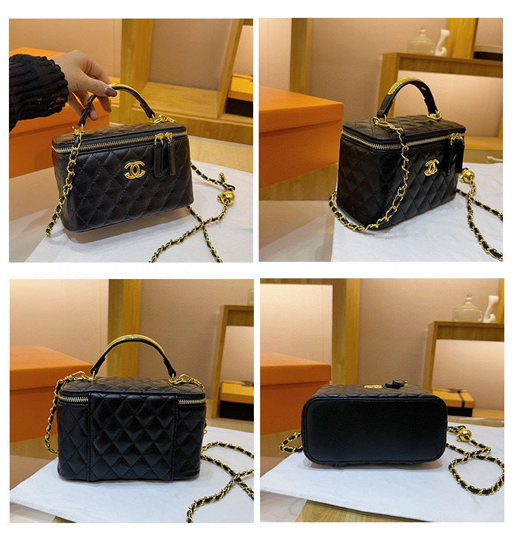 Double C Quilted Makeup Bags