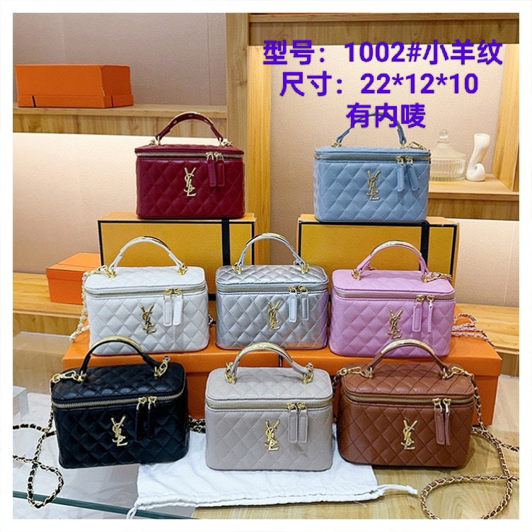 Y $ Quilted Makeup Bags