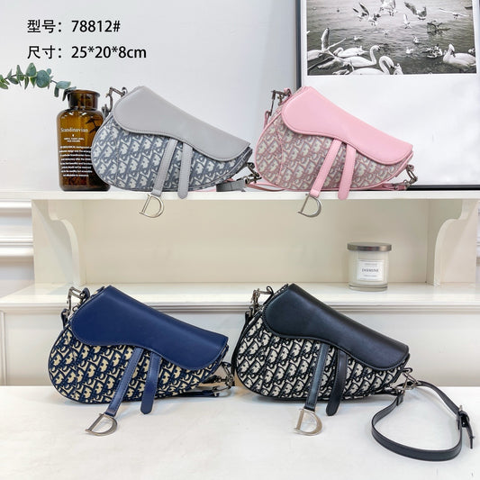 BF - 💿 Half Monogram Curve Saddle Bags