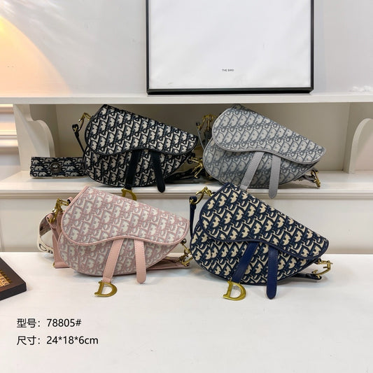 BF - 💿 Full Monogram Curve Saddle Bags